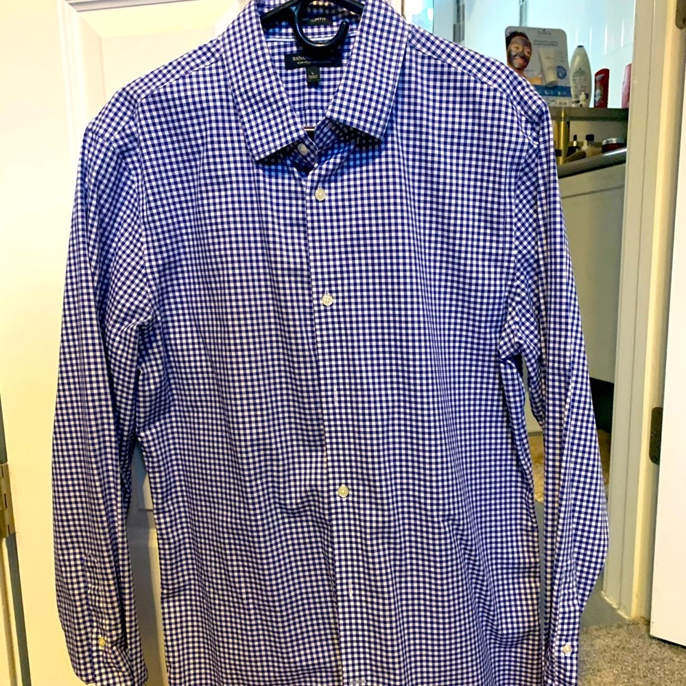 Banana republic slim fit button down sz L